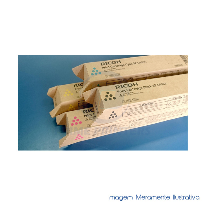 kit de toner original ricoh spc430dn 04 cores cmyk originais sp c4